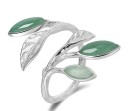 Dame ring med blade 1