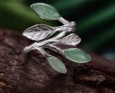 Dame ring med blade 3