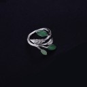 Dame ring med blade 4