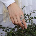 Dame ring med blade 5