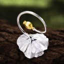 Dame ring med blomst D1314 2