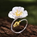 Dame ring med blomst D1314 5