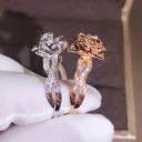 Dame ring med blomst D1569 2
