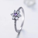 Dame ring med blomst D1577 1