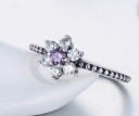 Dame ring med blomst D1577 3