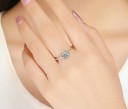 Dame ring med blomst D1623 4