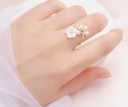 Dame ring med blomst D1756 2