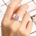 Dame ring med blomst D1858 3
