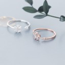 Dame ring med blomst D2238 3