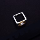 Dame ring med blomst D2411 2