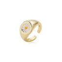 Dame ring med blomst D2472 1