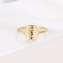 Dame ring med blomst D2884 2