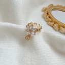 Dame ring med blomst D2902 3