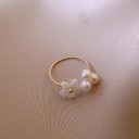 Dame ring med blomst D2929 4