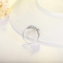 Dame ring med blomster D1371 3