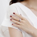 Dame ring med blomster D1371 5