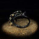Dame ring med blomster D1574 4