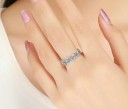 Dame ring med blomster D2042 3
