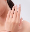 Dame ring med blomster D2301 2