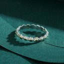 Dame ring med blomster D2301 4