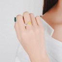 Dame ring med citron 5