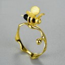 Dame ring med en bi D1519 5