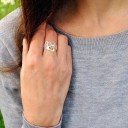 Dame ring med en bi 2