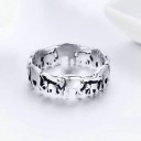 Dame ring med en elefant 3