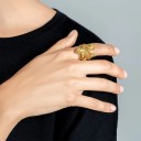 Dame ring med en firben 6