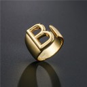 Dame ring med et alfabetbogstav D2399 1