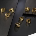 Dame ring med et alfabetbogstav D2399 3