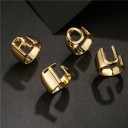 Dame ring med et alfabetbogstav D2399 4