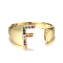 Dame ring med et alfabetbogstav D2441 12