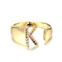 Dame ring med et alfabetbogstav D2441 17