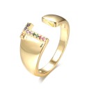Dame ring med et alfabetbogstav D2441 26