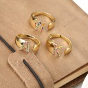 Dame ring med et alfabetbogstav D2441 3
