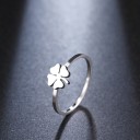 Dame ring med firkløver D2445 2