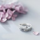 Dame ring med fisk D2382 3
