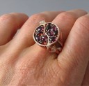 Dame ring med granatæble 2