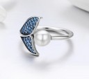 Dame ring med havfruehale D1563 2