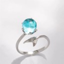Dame ring med havfruehale D2965 6