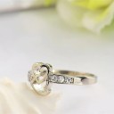 Dame ring med hjerte D1162 3