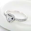 Dame ring med hjerte D1201 2
