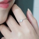 Dame ring med hjerte D1214 4