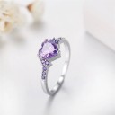 Dame ring med hjerte D1242 2