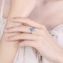 Dame ring med hjerte D1359 3