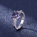 Dame ring med hjerte D1436 4