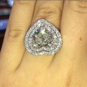 Dame ring med hjerte D1458 3
