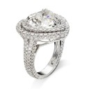 Dame ring med hjerte D1458 4