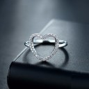Dame ring med hjerte D1508 2
